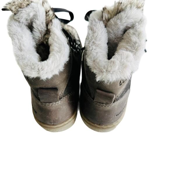 Cougar Daniel Suede Faux Fox Fur Waterproof Boot Pewter Grey NEW Size 36 / 6 - Picture 5 of 8